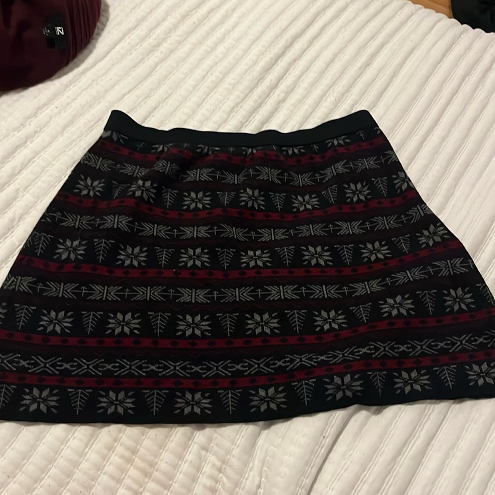 Joe B Snowflake Knit Mini Skirt